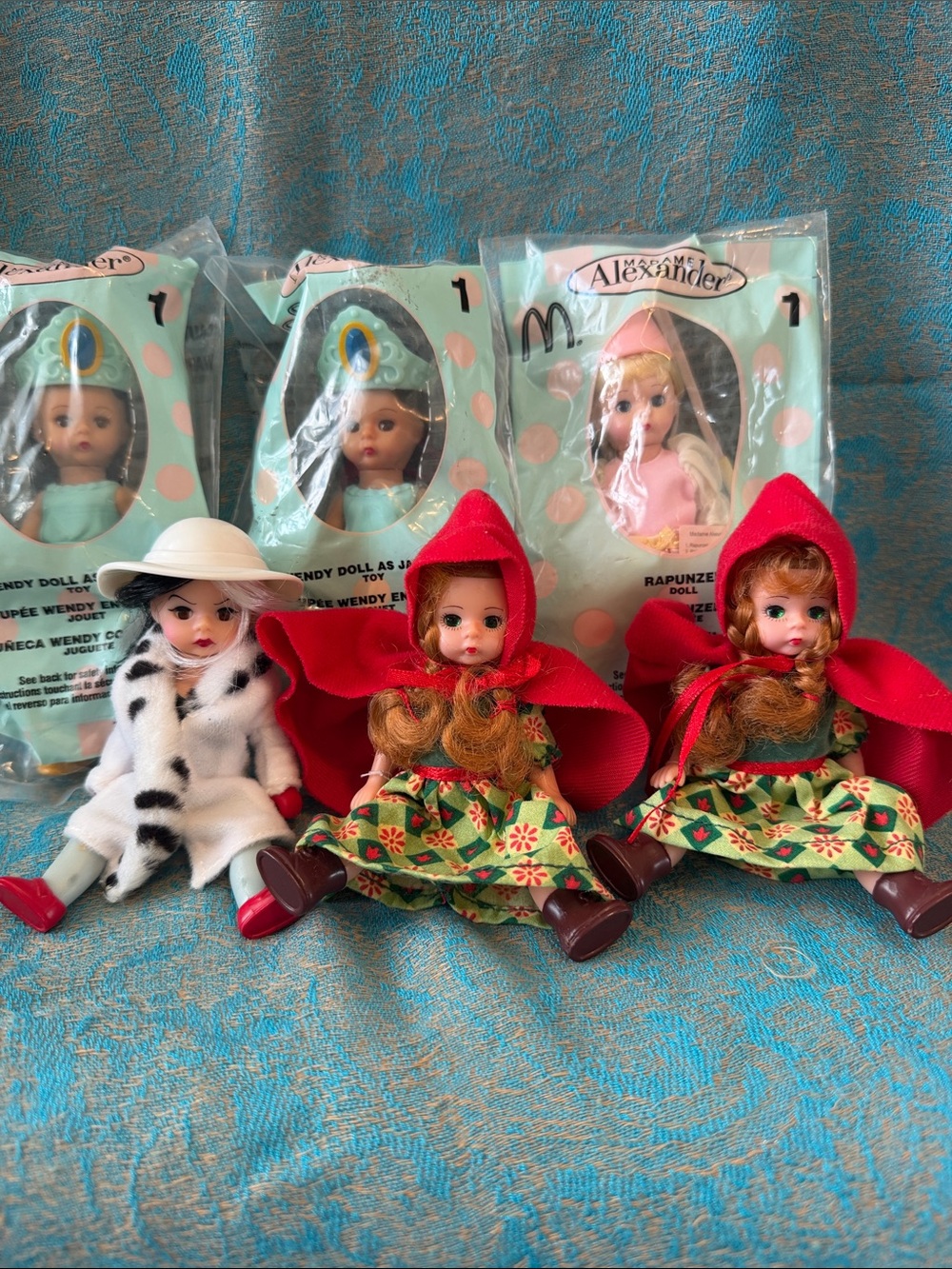 Six Madame Alexander Dolls Disney Princesses & Others 3 New Old Stock